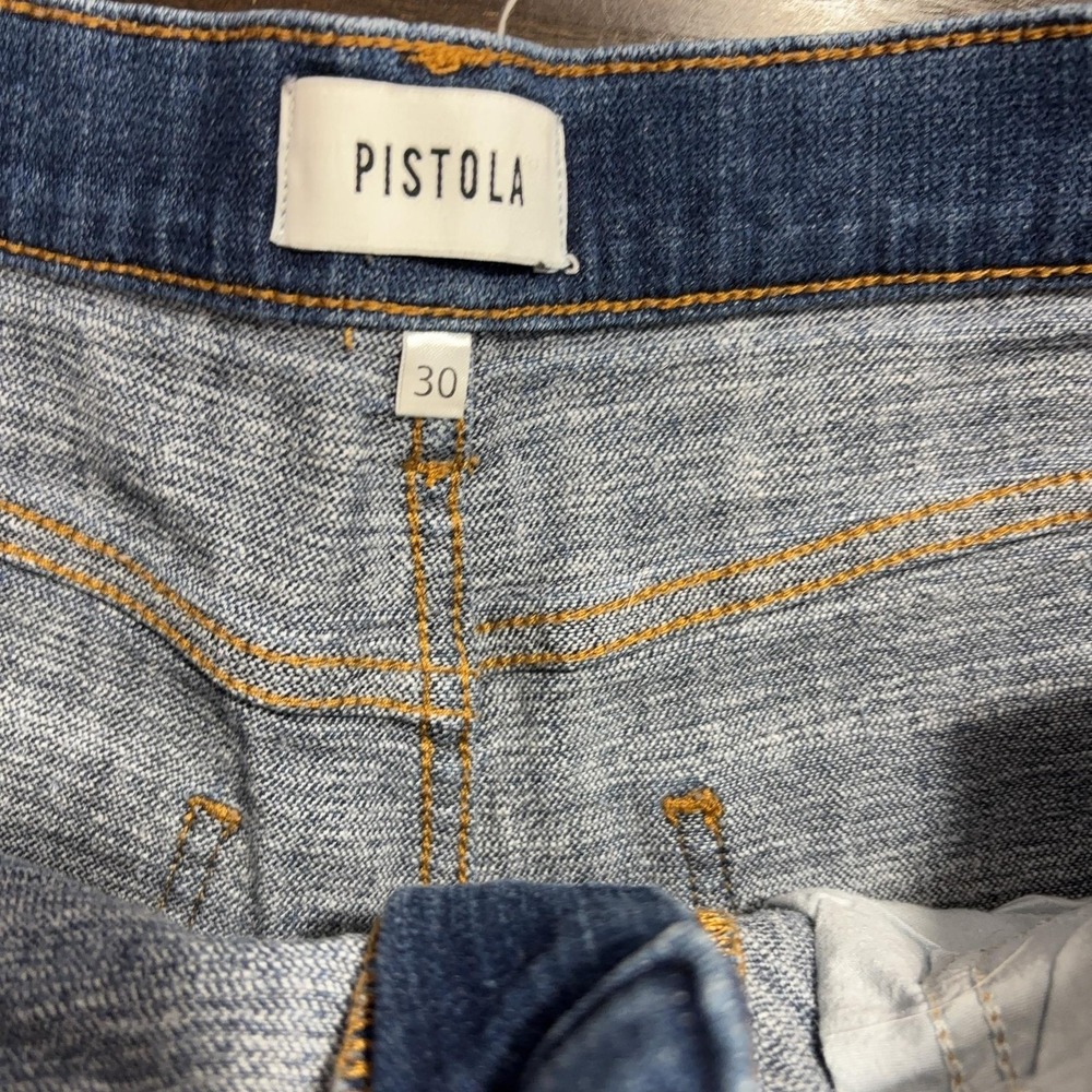 Pistola Distressed Cut-Off Denim Shorts Womens 30 Blue Jorts 2.5" Rodeo Country - Picture 3 of 12